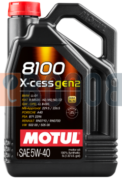 MOTUL 8100 X-CESS GEN2 5W40 FLACONE DA 5/LT